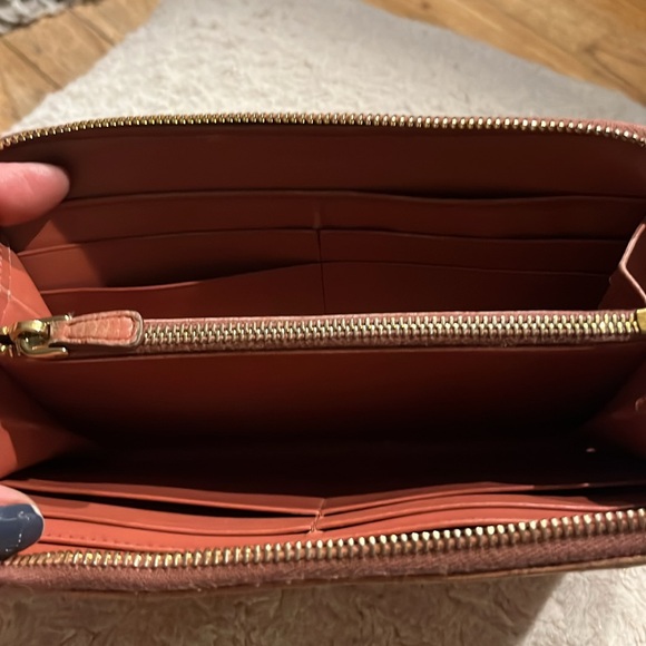 Mui Mui Crock Embossed Pink Wallet - Picture 11 of 11